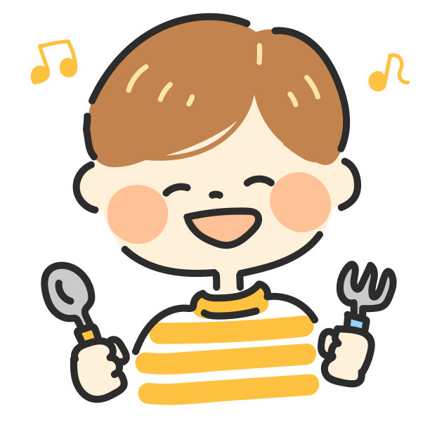 拿着勺子和叉子的男孩图片下载