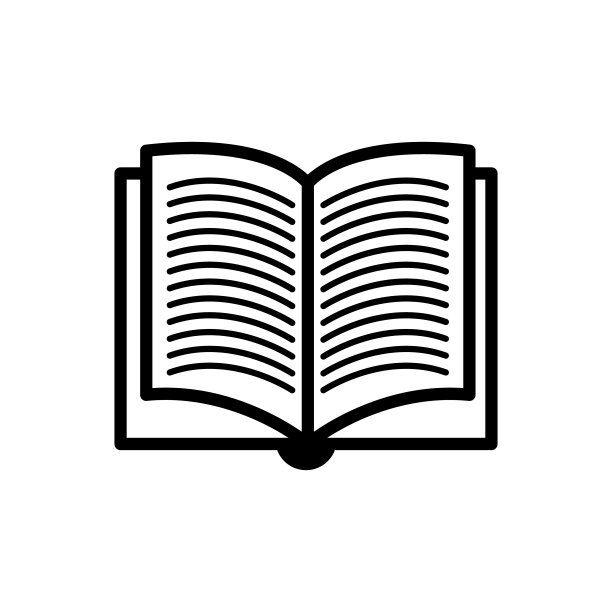 打开书大纲矢量文本图片下载