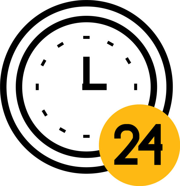 时钟用24号图标半色半线图片下载