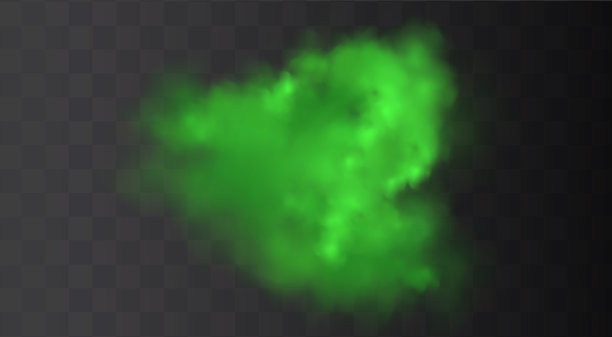 绿色发臭，难闻的气味，烟雾或有毒气体图片下载