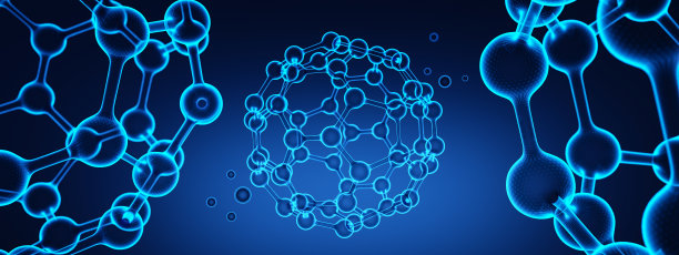 3D富勒烯分子：3D纳米球图片下载