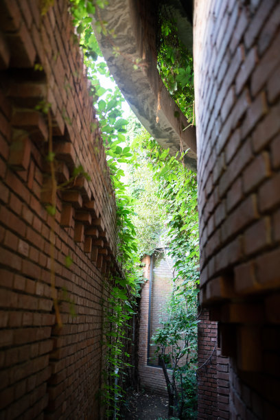 红砖建筑房屋建设图片下载