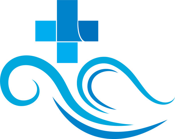 健康波浪标志图标图片下载