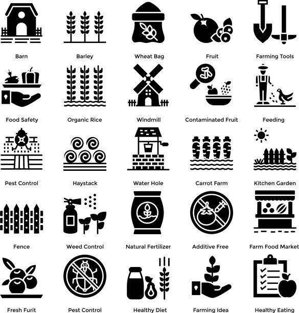 农场立体图标集图片下载