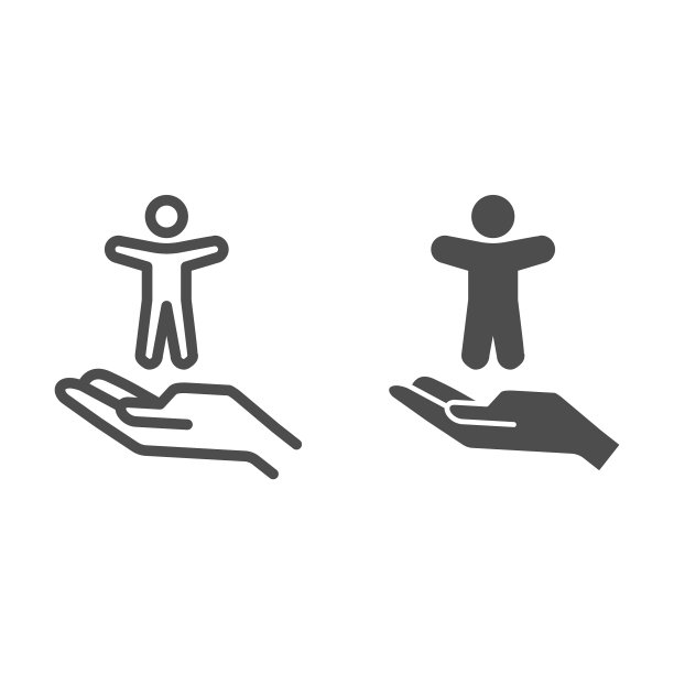 6月1日真人掌纹和立体图标上的孩子图片下载