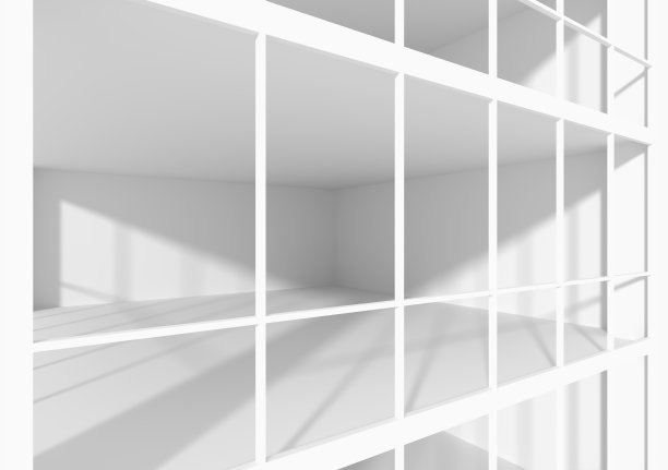 白色的空的商务办公室，从窗外可以看到阳光图片下载