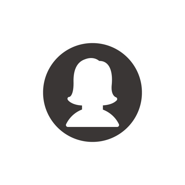 圆形背景中的女人符号图片下载