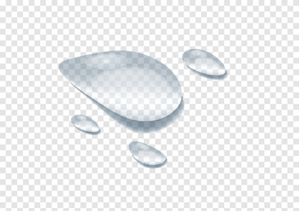 真实的水滴矢量隔离在透明背景ep56图片下载