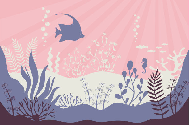 珊瑚礁海洋水下生物素材图片