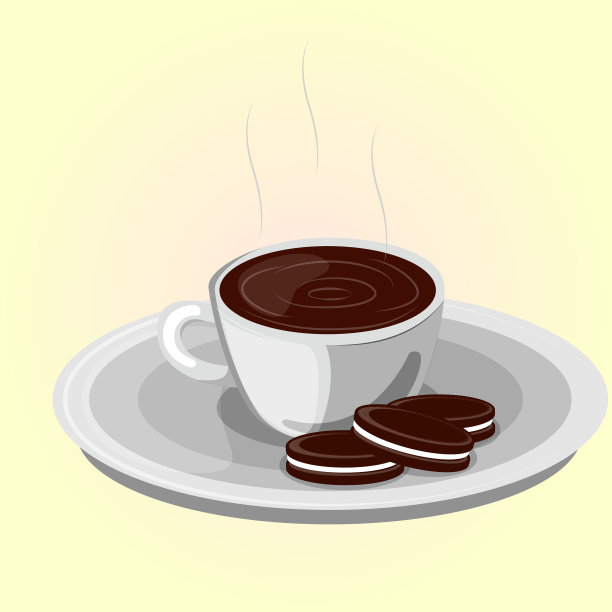 咖啡和饼干图片下载