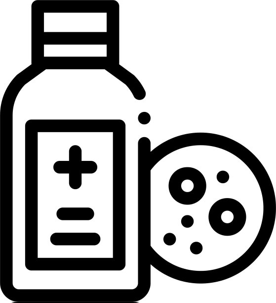皮炎医疗瓶图标轮廓图片下载