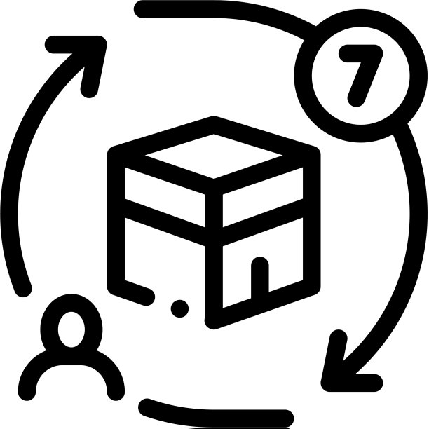 环绕天房七圈图标轮廓图片下载