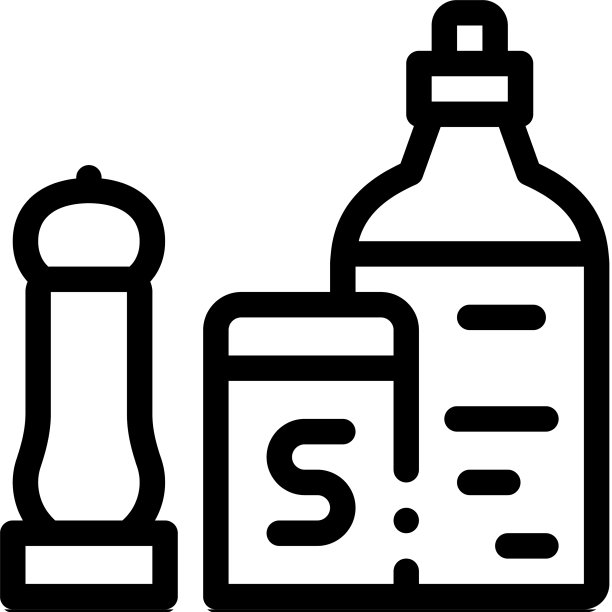 厨房香料图标轮廓图片下载