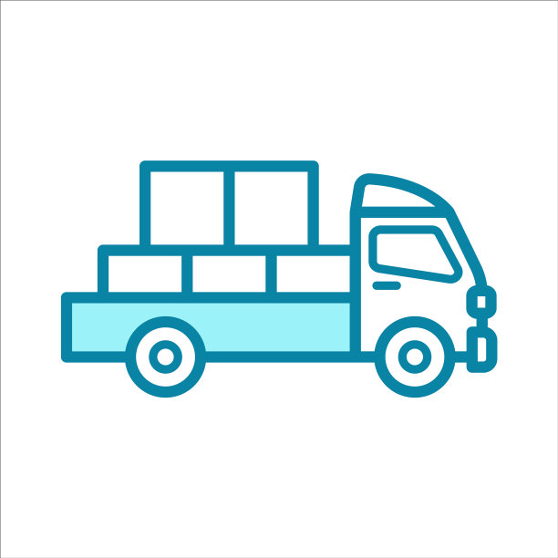 卡车运输图标设计模板图片下载