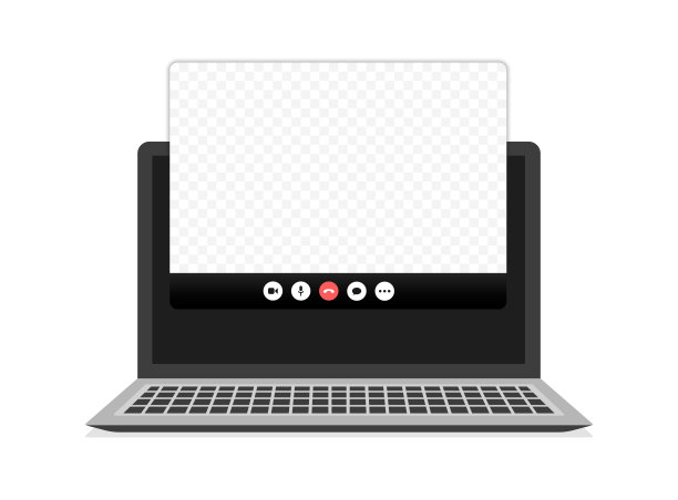 在线会议。模板视频会议用户界面，视频会议通话窗口覆盖。图片下载