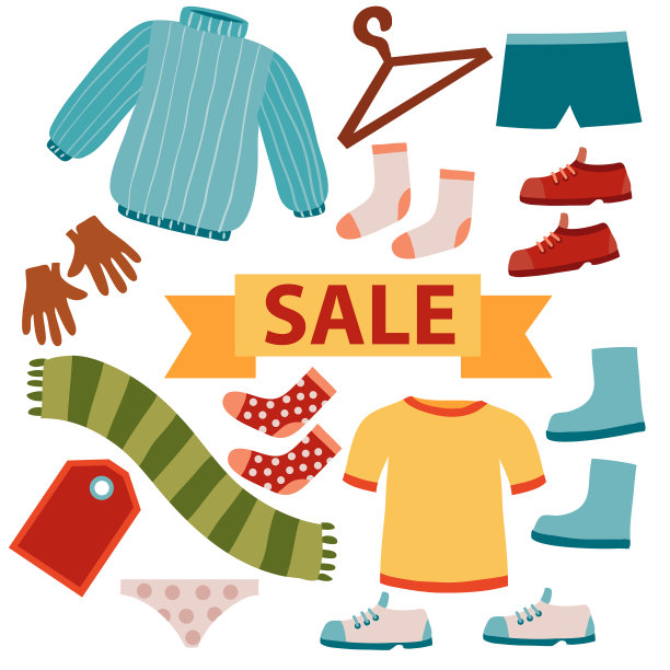 集服装销售、外套、内衣图片下载