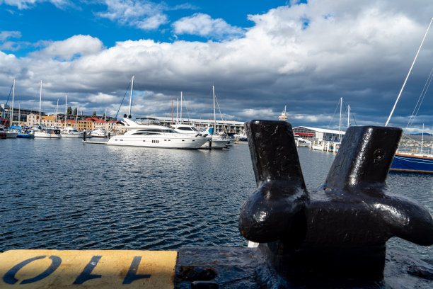 霍巴特码头，塔斯马尼亚，澳大利亚图片下载