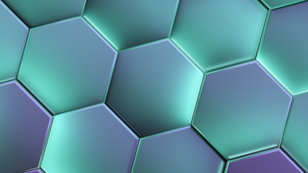 漂亮的抽象背景和渐变颜色。六边形细胞闭合。图片下载