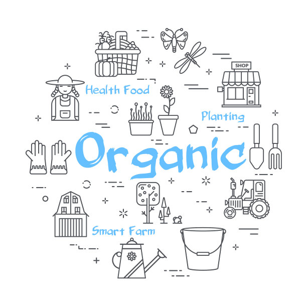 线性家庭农业和园艺概念图片下载