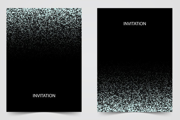 两个模板设计邀请与银图片下载