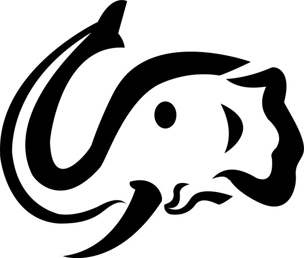 简单的大象标志设计图片下载