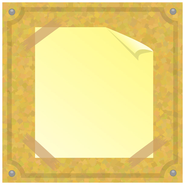 黄色方纸棕色软木板纹理图片下载