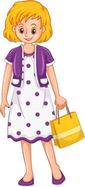 女人拿着购物袋在白色的背景图片下载