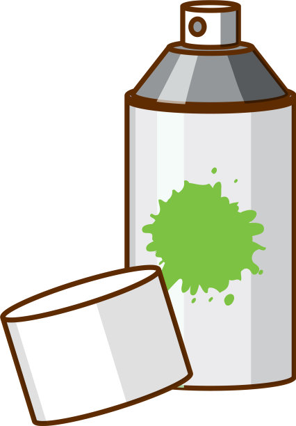 白色背景上的深绿色喷雾图片下载