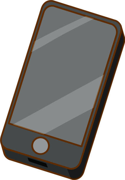 手机与触摸屏幕上的白色背景图片下载