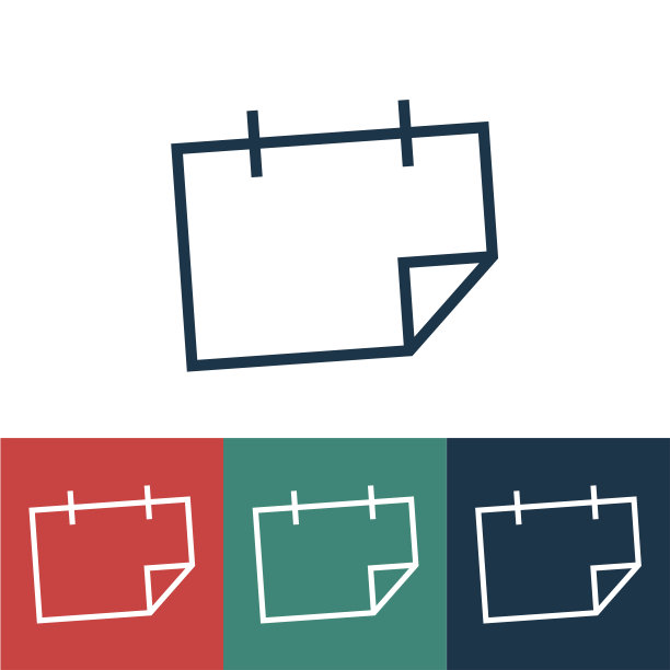 线性矢量图标贴纸图片下载