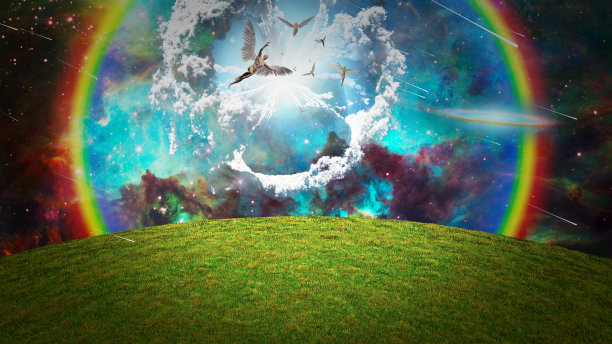 天空中的天使图片下载