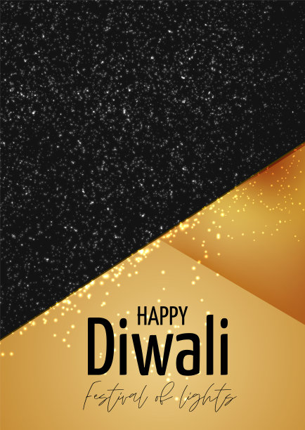 排灯节的灯。印度传统节日。横幅背景设计传单。矢量插图。图片下载