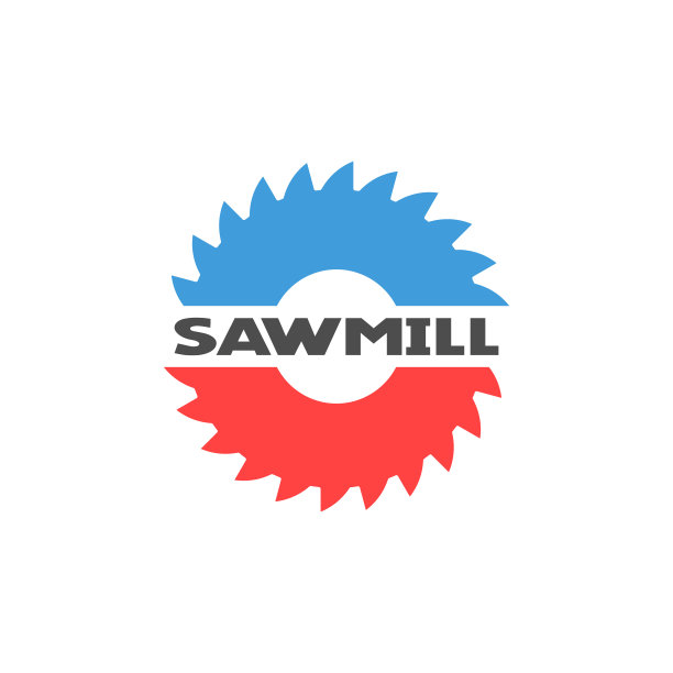 锯木厂彩色图标。图片下载