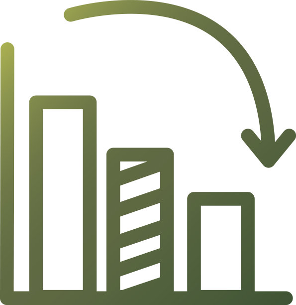 信息图条形图渐变样式图标图片下载