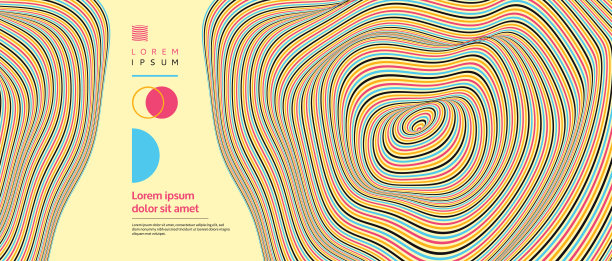 背景与光学错觉。图案可以作为一个模板用于小册子，年度报告，杂志，海报，演示，传单或横幅。3 d矢量插图。图片下载