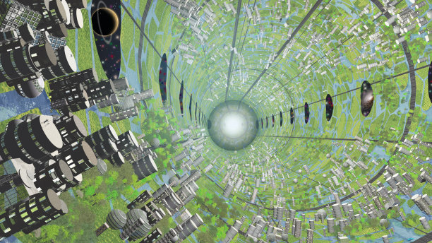 殖民地宇宙飞船内部图片下载