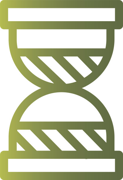 孤立沙漏样式渐变图标图片下载