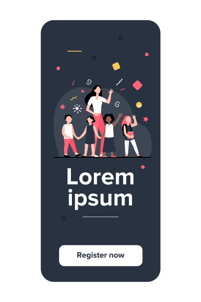 年轻的老师和快乐的孩子们图片下载