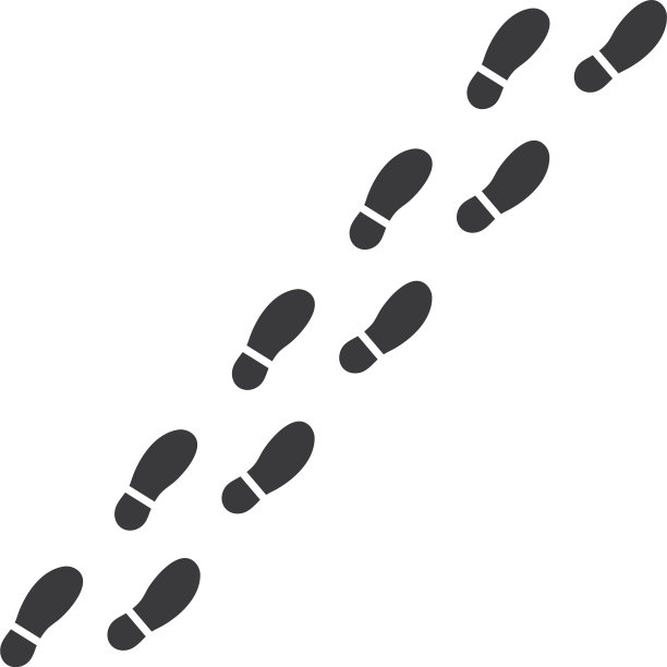 脚印路线设计图片下载