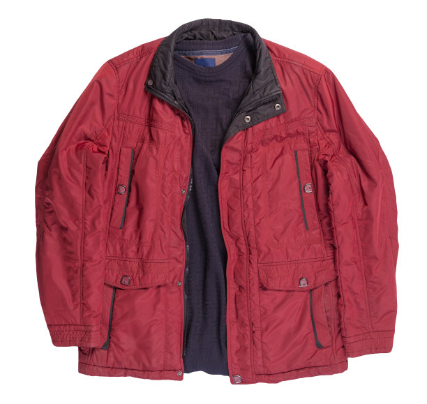 夹克和毛衣孤立在白色背景上图片下载