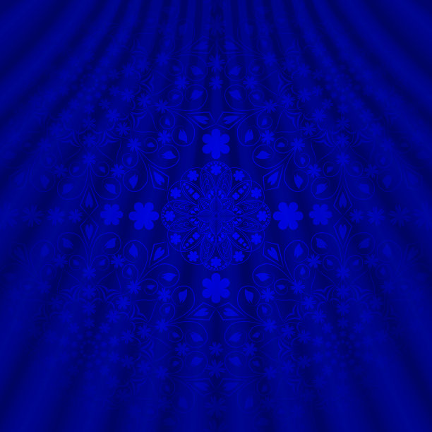 民族花卉图案与复古曼荼罗图片下载