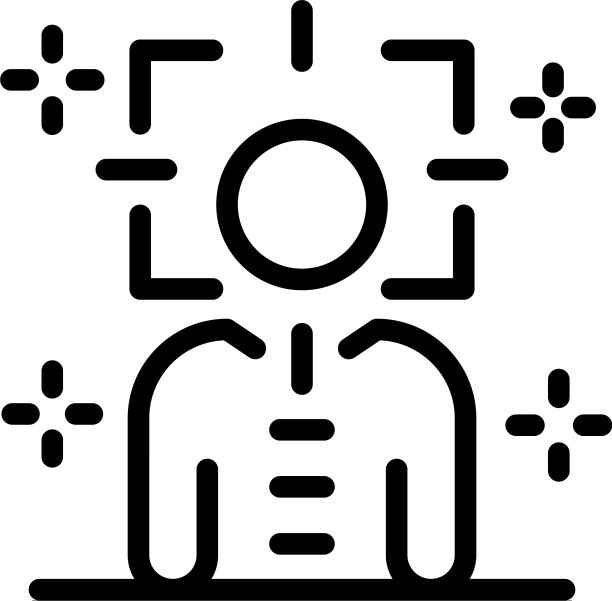 个人警卫目标图标轮廓风格图片下载
