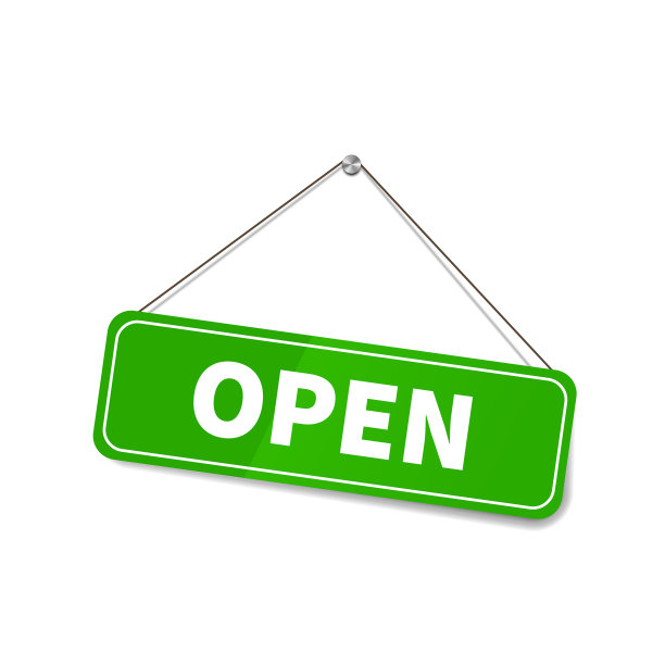 亮亮亮的打开标志挂在绳上图片下载