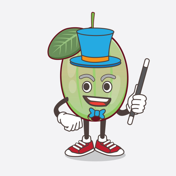 Ogeechee lime卡通吉祥物人物图片下载