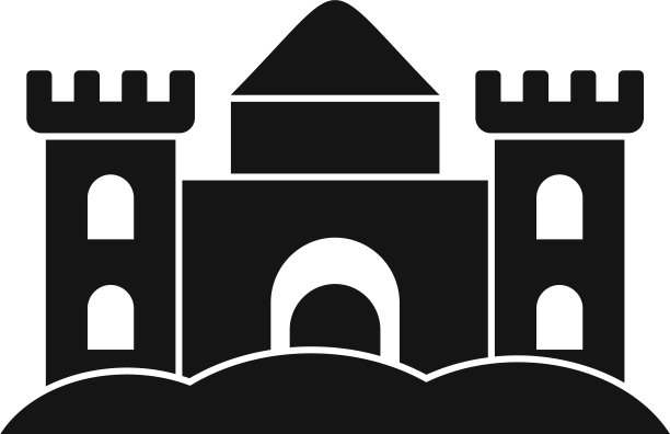 大沙堡图标风格简单图片下载