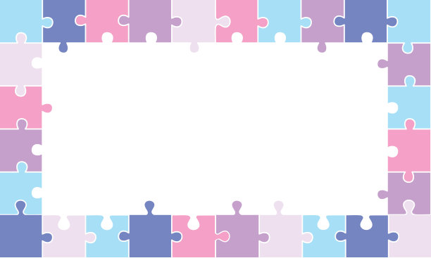 七巧板拼图的背景。图片下载