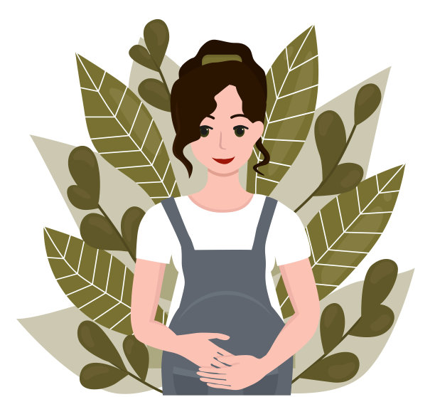 孕妇与leaves_october_color1图片下载