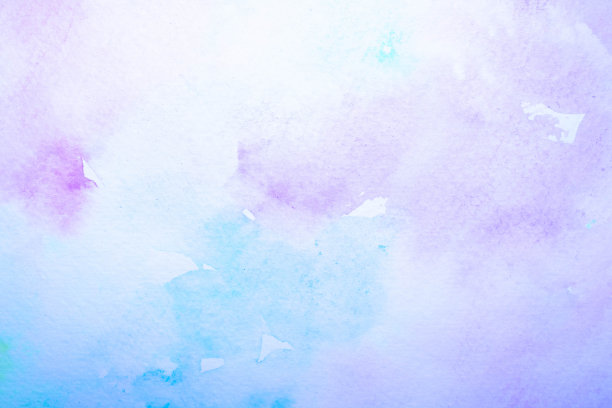 一个温和的水彩模糊绘制彩虹颜色的背景图片下载