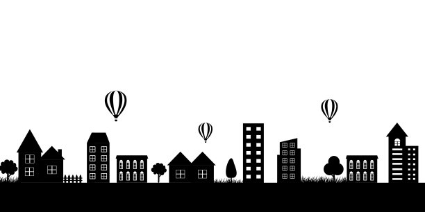 城市城市景观背景。图片下载