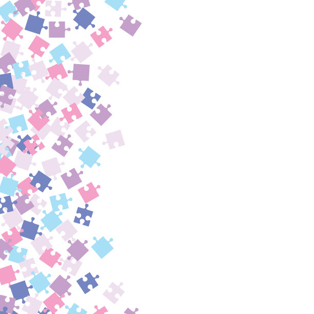 七巧板拼图的背景。图片下载